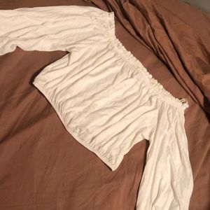 White crop top